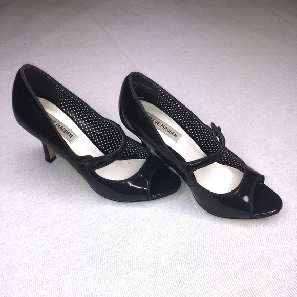 Steve Madden Brown Peep Toe Heels - Picture 5 of 8